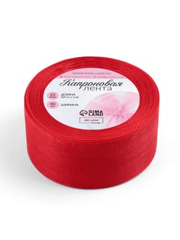 Лента капроновая, 40 мм, 20±1 м, красная, №26