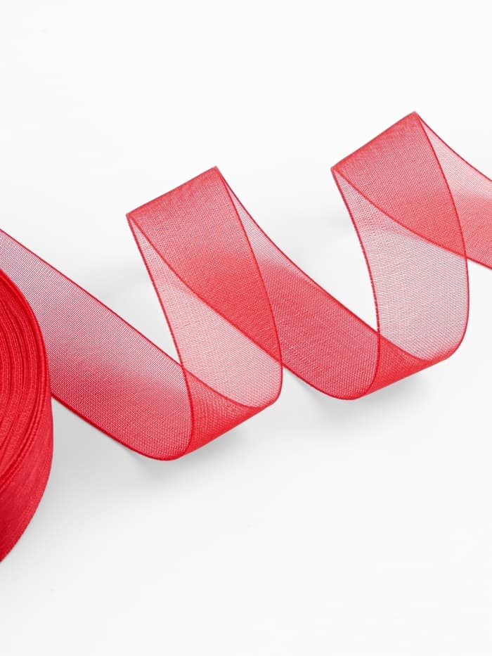Лента капроновая, 20 мм, 20±1 м, красная, №26