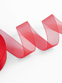 Лента капроновая, 20 мм, 20±1 м, красная, №26