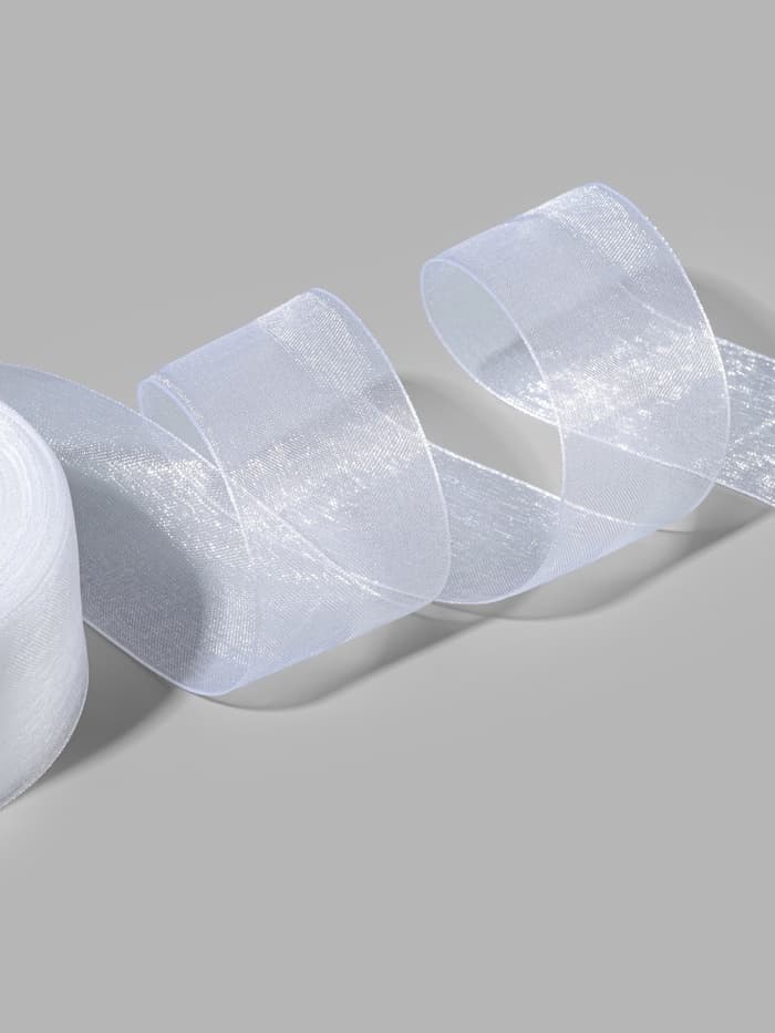 Лента капроновая, 40 мм, 20±1 м, белая, №1