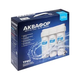 Система для фильтрации воды «Аквафор» Трио Норма, РР5/В510-02/В510-07, 3-х ступенчатый, с краном, 2 л/мин