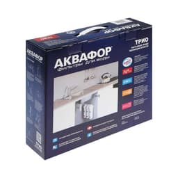 Система для фильтрации воды «Аквафор» Трио норма, РР5/В510-04/В510-02, умягчающий, 3-х ступенчатый, с краном, 1.5 л/мин