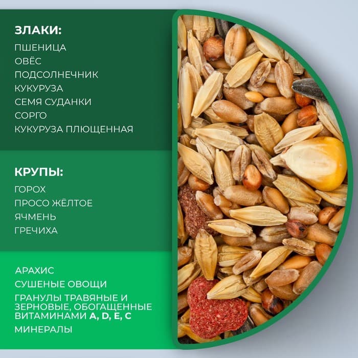 Корм «Верные друзья» для кроликов и морских свинок, 500 г