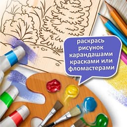 Доски для выжигания, без рисунка, 5 шт., 21×16×0.4 см