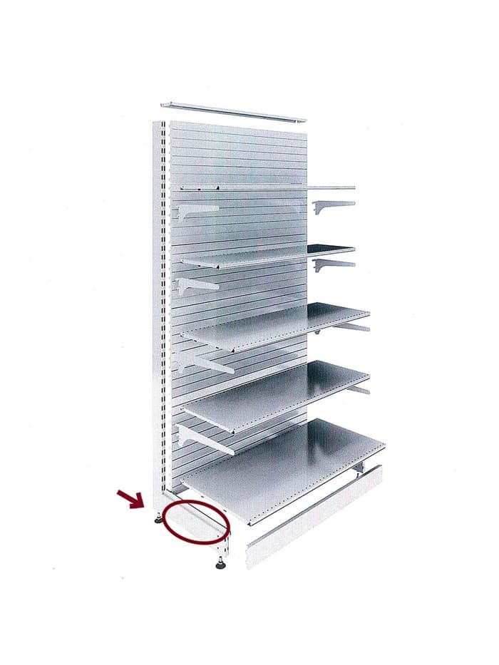 Опора для стеллажа, 52 см, белая