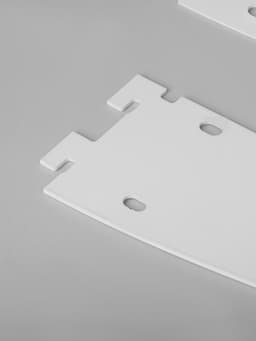 Кронштейн-полкодержатель для стеллажа, 40 см, для полки с перфорацией, белый