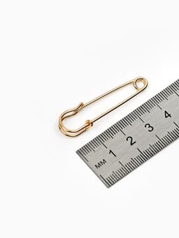 Булавка 4.5×1.2 см (набор 5 шт.), СМ-208-3, цвет золото