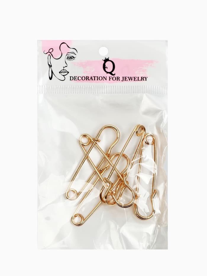 Булавка 4.5×1.2 см (набор 5 шт.), СМ-208-3, цвет золото