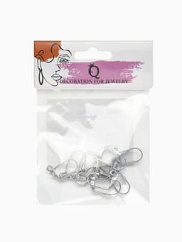 Швензы для сережек с французской застёжкой, 18 мм (набор 5 пар), цвет серебро