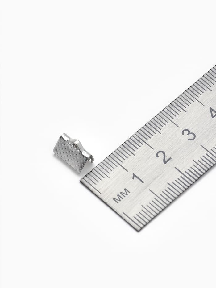 Зажим для ленты, (набор 20 шт.), цвет серебро, 10 мм, СМ-339