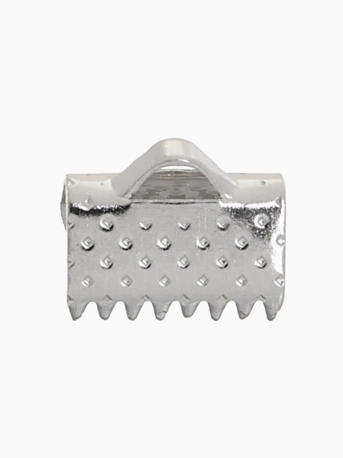 Зажим для ленты, (набор 20 шт.), цвет серебро, 10 мм, СМ-339