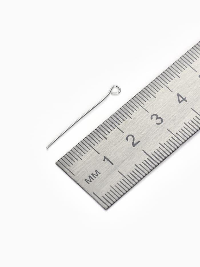 Штифт с петлёй СМ-1083, 3 см, 100 г, цвет серебро