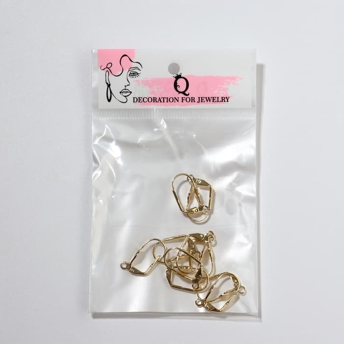 Швензы для сережек с французской застёжкой, 17 мм (набор 5 пар), цвет золото