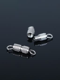 Замок винтовой 7×3 мм, 10 шт. цвет серебро