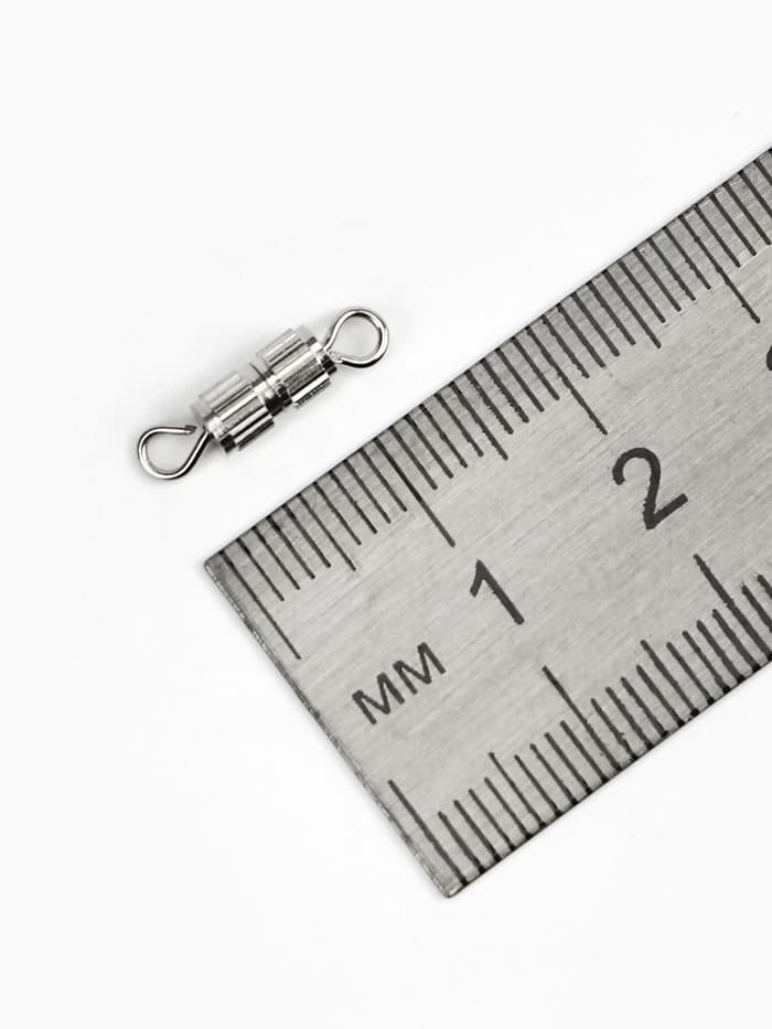 Замок винтовой 7×3 мм, 10 шт. цвет серебро