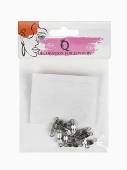 Замок винтовой 7×3 мм, 10 шт. цвет серебро