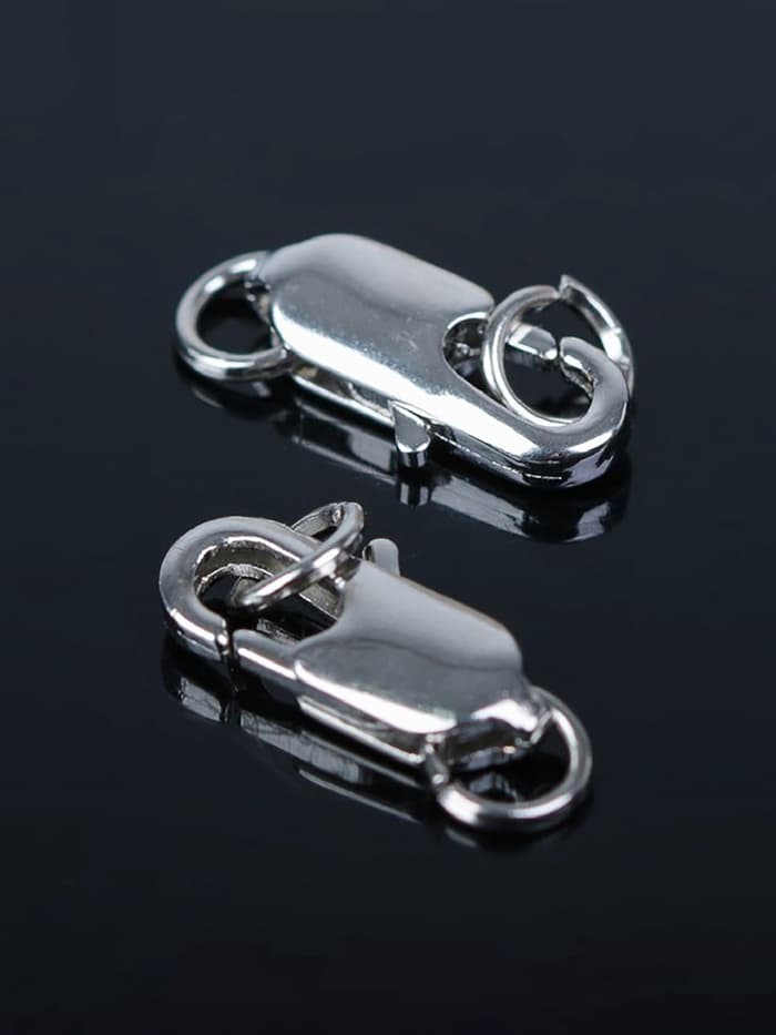 Замок карабин СМ-562-8, 5 шт. 14 мм, цвет серебро