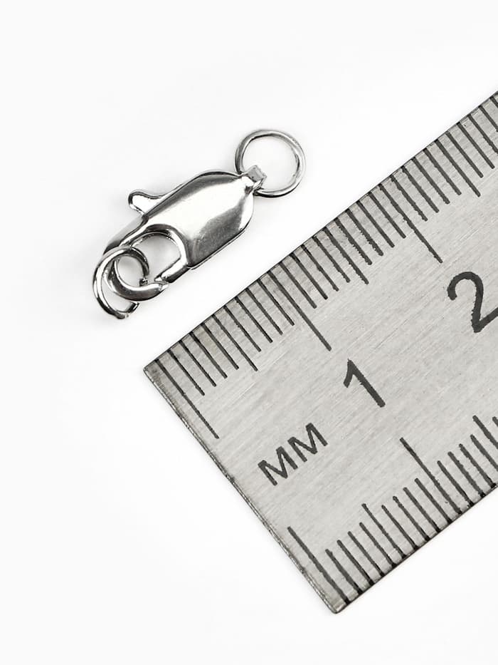 Замок карабин СМ-562-8, 5 шт. 14 мм, цвет серебро