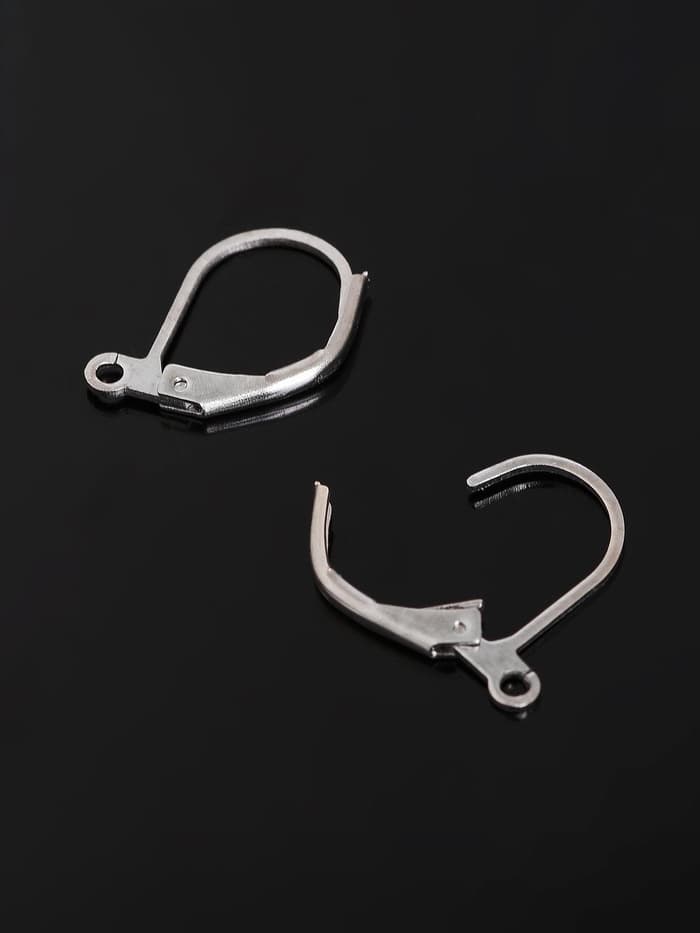 Швензы для сережек с французской застёжкой, 16 мм (набор 5 пар), цвет серебро