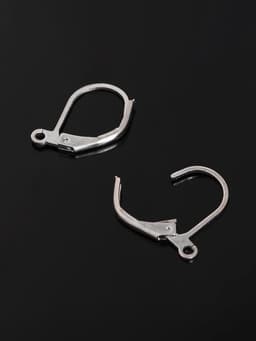 Швензы для сережек с французской застёжкой, 16 мм (набор 5 пар), цвет серебро