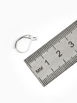 Швензы для сережек с французской застёжкой, 16 мм (набор 5 пар), цвет серебро