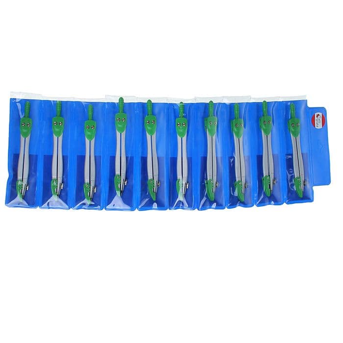 Циркуль металлический Calligrata, 115 мм, с защитным колпачком на иголке, в ПВХ