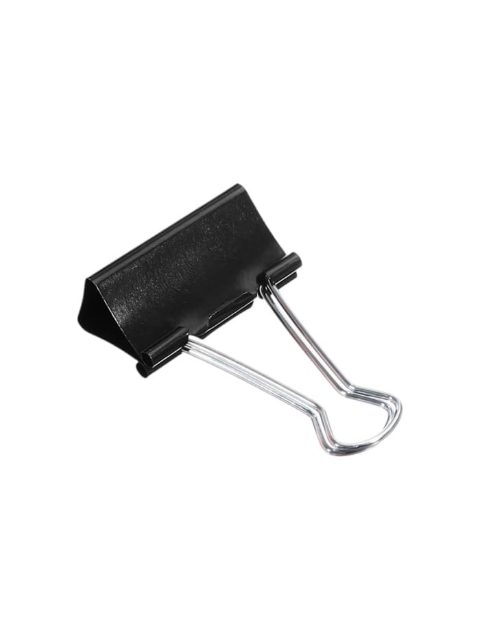 Набор зажимов для бумаг, чёрные, 41 мм, 12 штук, в картонной коробке