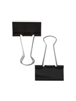 Набор зажимов для бумаг, чёрные, 32 мм, 12 штук, в картонной коробке