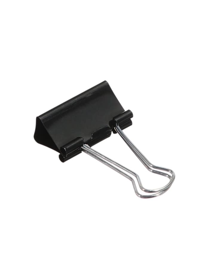 Набор зажимов для бумаг, чёрные, 32 мм, 12 штук, в картонной коробке