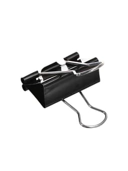 Набор зажимов для бумаг, чёрные, 32 мм, 12 штук, в картонной коробке