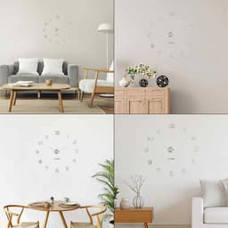 Часы настенные интерьерные «Акстелл», 3D, бесшумные, плавный ход, наклейка, d=70 см