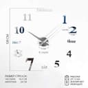 Часы настенные интерьерные «Клермонт», 3D, бесшумные, плавный ход, наклейка, d=120 см