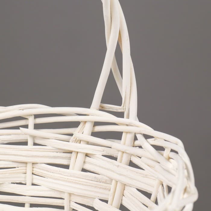 Корзина плетёная для хранения Vanuatu, ива, круглая, белая, набор 3 шт.