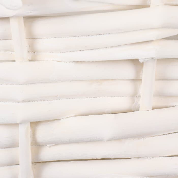 Корзина плетёная для хранения Vanuatu, ива, круглая, белая, набор 3 шт.