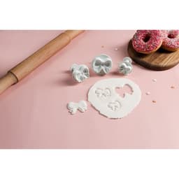 Плунжеры кондитерские Доляна «Бантик», набор 3 шт., пластик, МИКС