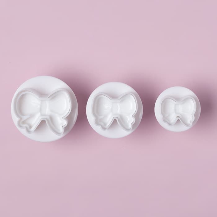 Плунжеры кондитерские Доляна «Бантик», набор 3 шт., пластик, МИКС