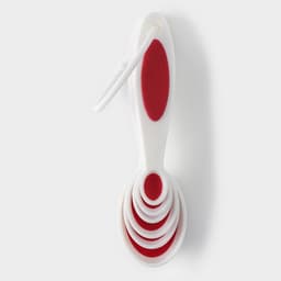 Набор мерных ложек Доляна «Тепло», 6 шт.: 0.62/1.25/2.5/5/7.4/15 мл, красный, белый