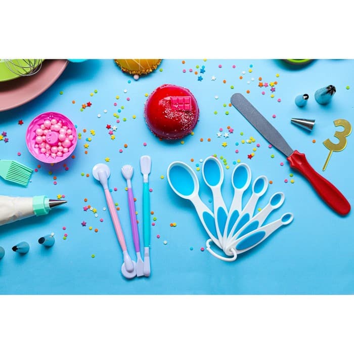 Набор мерных ложек Доляна «Тепло», 6 шт.: 0.62/1.25/2.5/5/7.4/15 мл, красный, белый