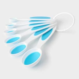 Набор мерных ложек Доляна «Тепло», 6 шт.: 0.62/1.25/2.5/5/7.4/15 мл, красный, белый