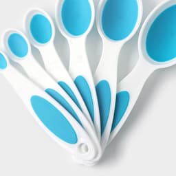 Набор мерных ложек Доляна «Тепло», 6 шт.: 0.62/1.25/2.5/5/7.4/15 мл, красный, белый