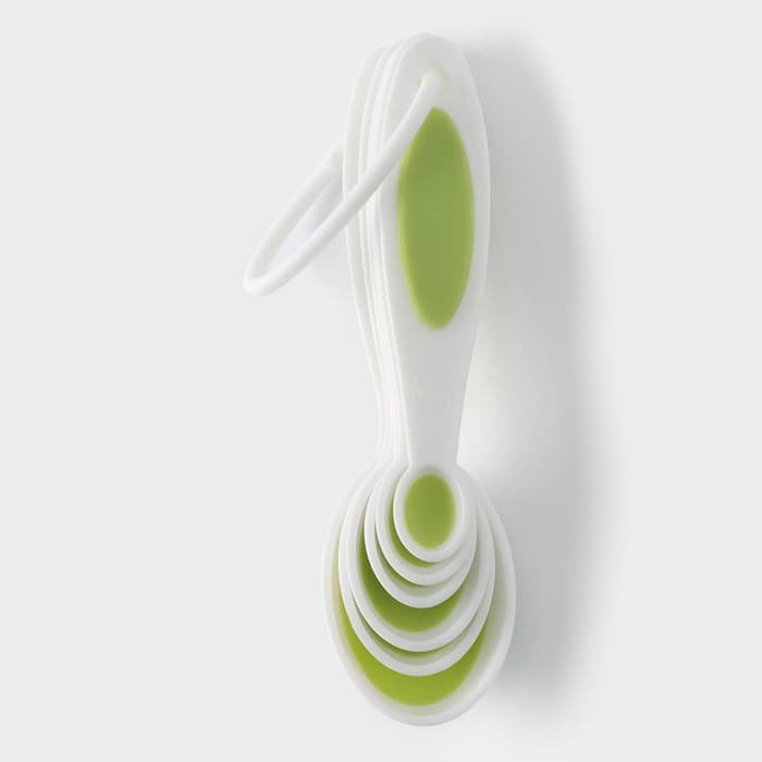 Набор мерных ложек Доляна «Тепло», 6 шт.: 0.62/1.25/2.5/5/7.4/15 мл, красный, белый