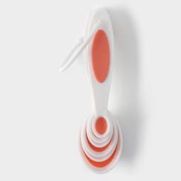 Набор мерных ложек Доляна «Тепло», 6 шт.: 0.62/1.25/2.5/5/7.4/15 мл, красный, белый