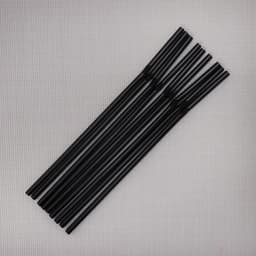 Трубочки одноразовые для напитков Доляна, 21 см, d=5 мм, с гофрой, чёрные, 250 шт.