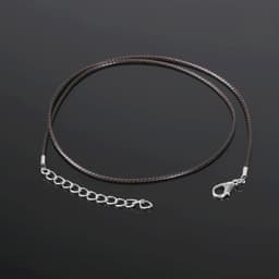 Шнурок нейлоновый d=1.5 мм, 43 см с удлинителем, коричневый