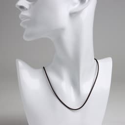 Шнурок нейлоновый d=1.5 мм, 43 см с удлинителем, коричневый