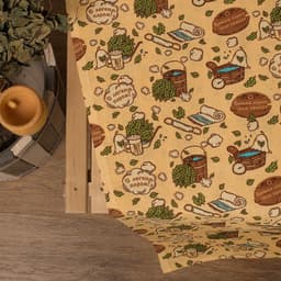 Простыня вафельная для бани «Этель. С легким паром», 150×180 см, хлопок 100%