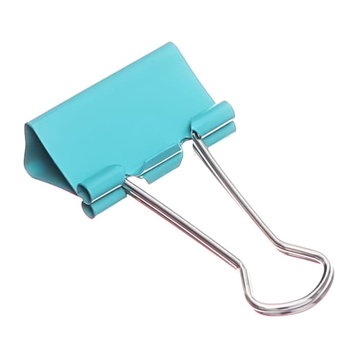 Набор зажимов для бумаг, цветные, 25 мм, 48 штук, 4 цвета, в пластиковой тубе