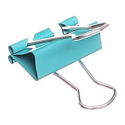 Набор зажимов для бумаг, цветные, 25 мм, 48 штук, 4 цвета, в пластиковой тубе