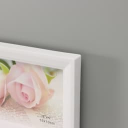 Фоторамка - коллаж на 6 фото 10×15 см «Бутон», пластик, белая, 52×32 см