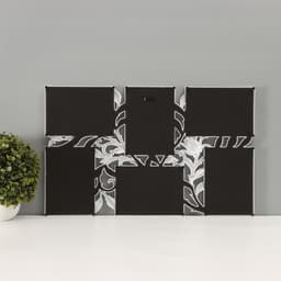 Фоторамка - коллаж на 6 фото 10×15 см «Бутон», пластик, белая, 52×32 см